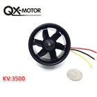 QX-MOTOR бесщеточный двигатель 55 мм 6 лезвий EDF Ducted Fan с QF2611 3500KV и 30A Esc для RC Drone Ducted F22128F22129