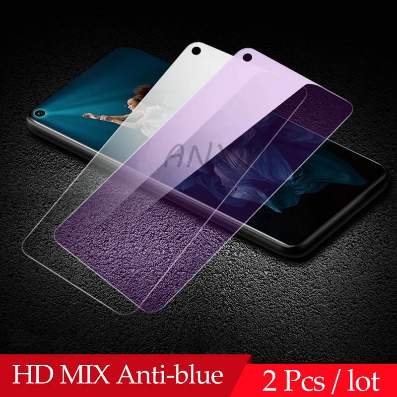 HD MIX Anti-blue 2 шт./лот, закаленное стекло для huawei Honor View 20 Pro, защита экрана 9 H, защита от Blu-ray, стекло для Honor 20 Pro V20, защитная пленка - Цвет: HD MIX Anti-blue
