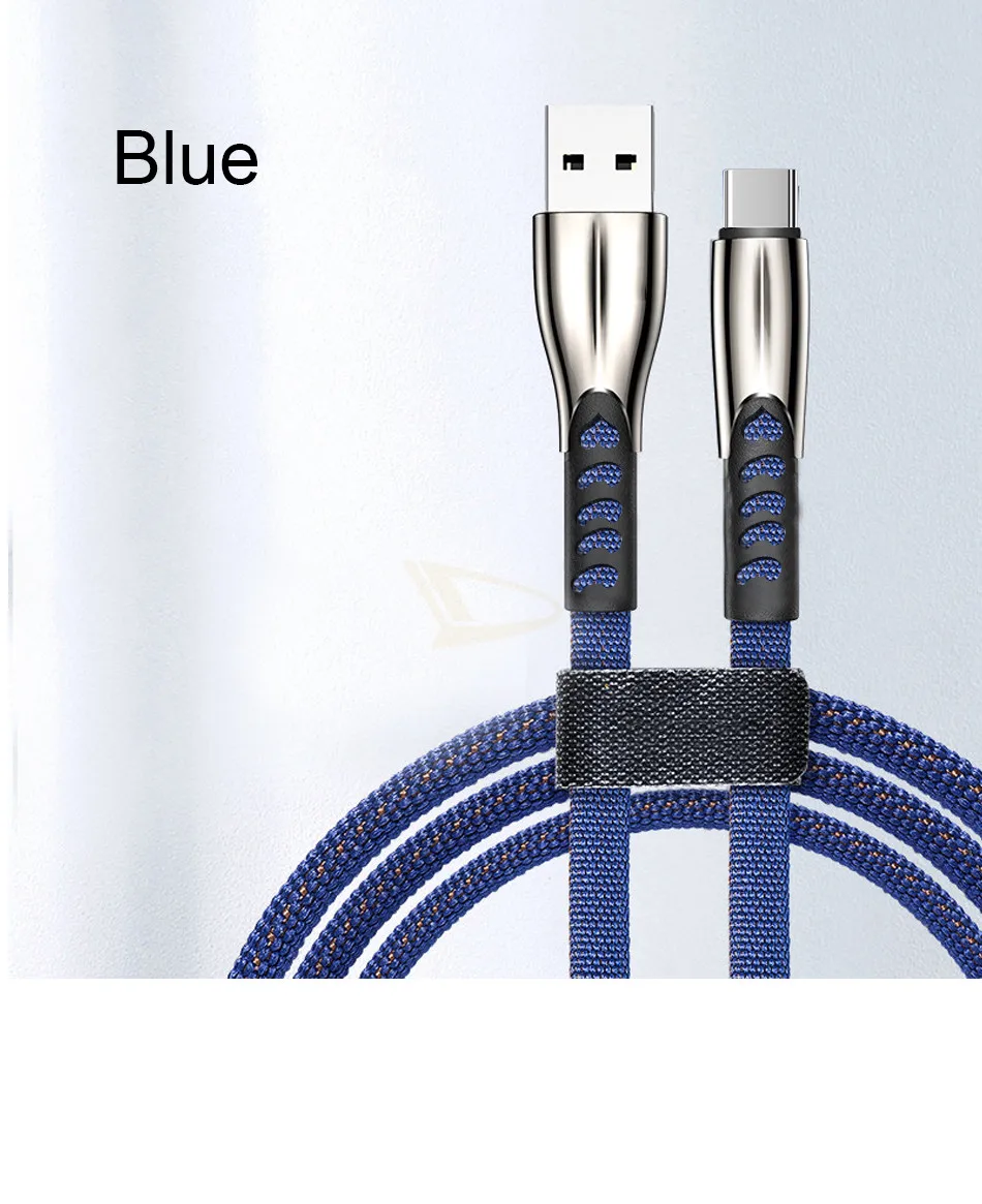 3 А 3 м usb type C кабель зарядного устройства для samsung Xiaomi Redmi 1 м провод для быстрого заряда для мобильного телефона huawei кабель синхронизации данных type-C 2 м