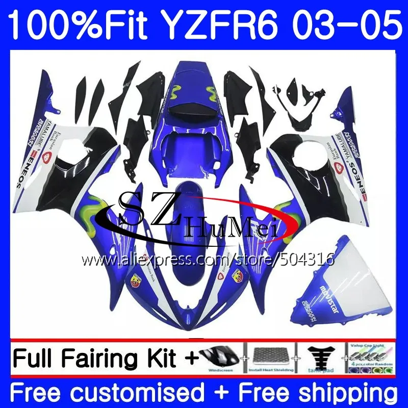 

Injection For YAMAHA YZF600 YZF R6 R 6 03 YZF 600 Bodywork 0NO.3 YZFR6 03 04 05 YZF-R600 YZF-R6 2003 2004 2005 Fairing New blue