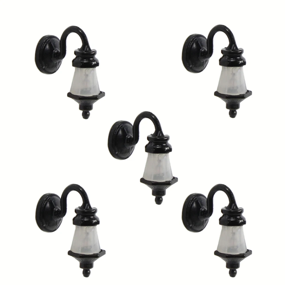 

5pcs Model Railway Metal Lamppost Lamps Wall Lights OO HO Scale 6V New LYL046 light bulbs model building kit
