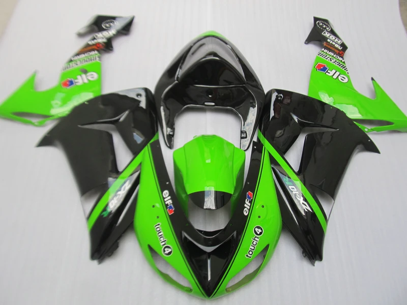 Запасные части для кузова Kawasaki Ninja ZX10R 06 07 комплект черно зеленых обтекателей 2006