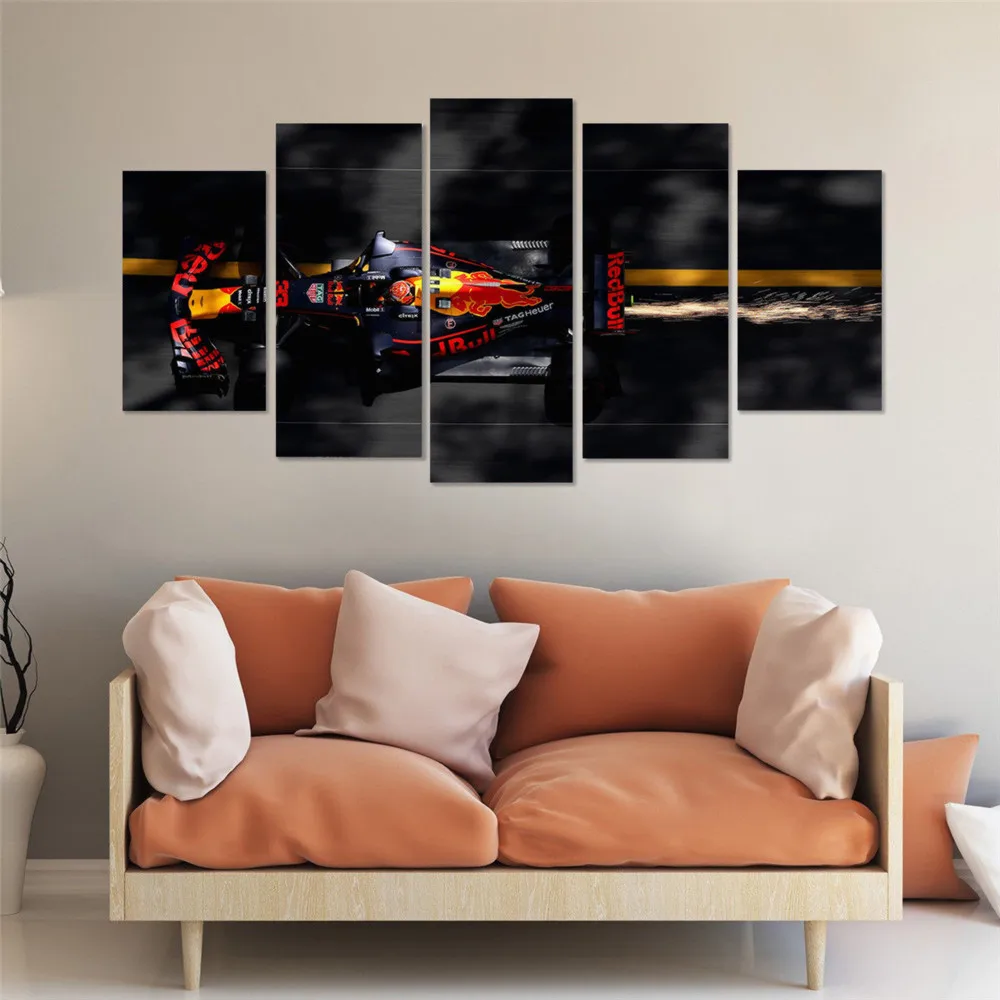 F1 Red Bull Racing 5P картины печать на холсте HD абстрактная картина Офисная настенная