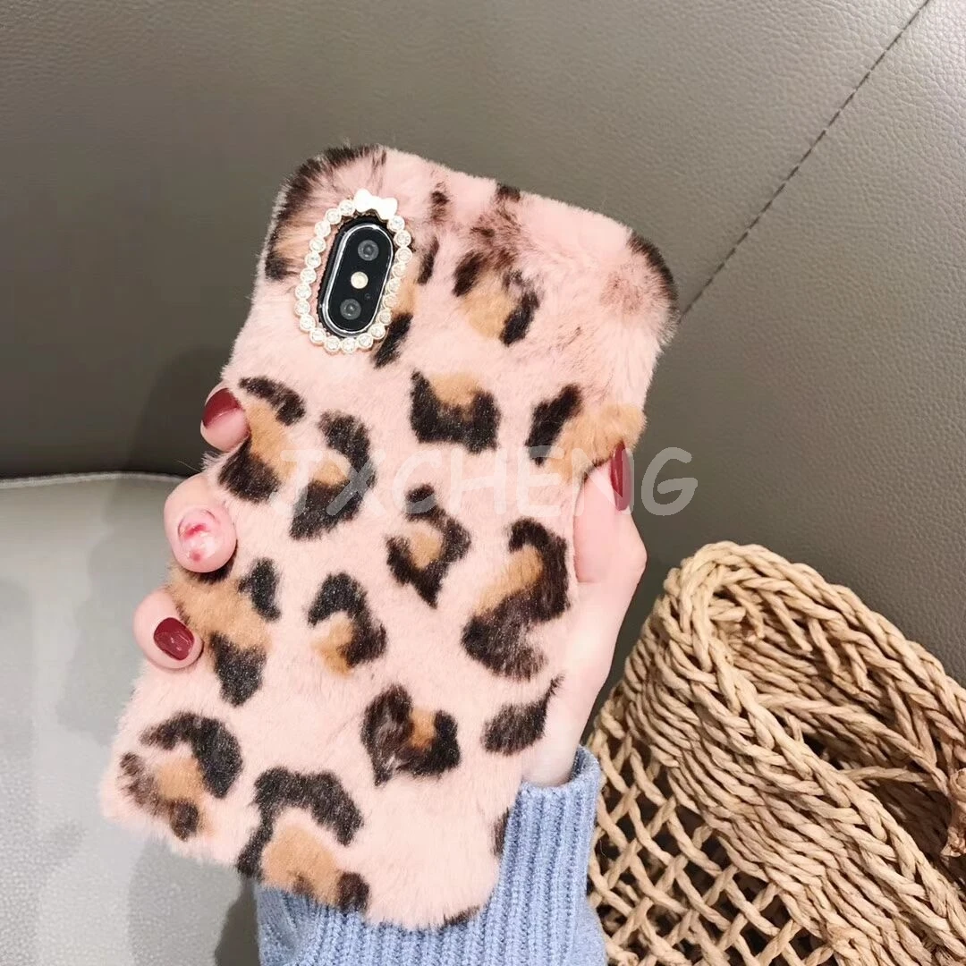 3D леопардовая фотография для Vivo V11/V11 Pro/Y97 милый кролик пушистый теплый мех