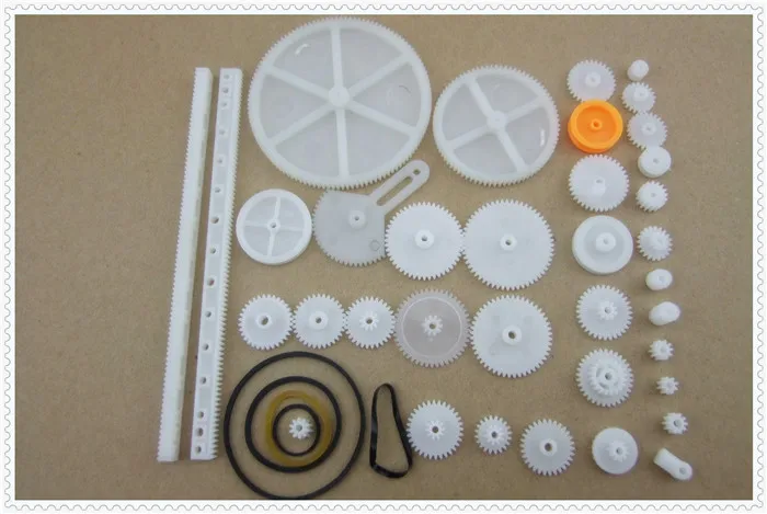 Набор пластиковых шестерен сделай сам 34 шт./лот включает шкив в стойку