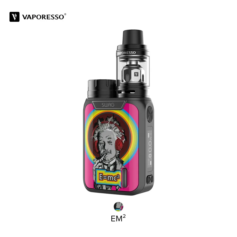 Vaporesso Swag набор электронных сигарет No 18650 с 80 Вт TC коробка мод Vape 3,5 мл NRG бак GT испаритель - Цвет: EM