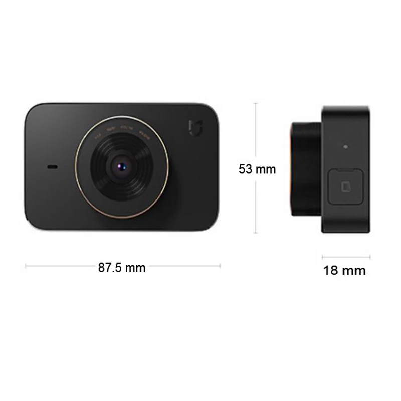 Оригинальный Xiaomi Mijia салона автомобиля DVR видеорегистратор для тире Камера F1.8 1080 P