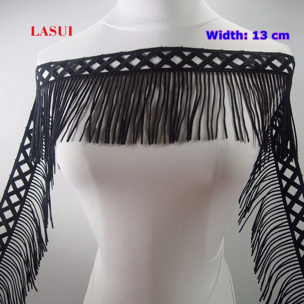 LASUI 2 ярда/1 лот ширина 13 см Водорастворимая Вышивка из молочного шелка кружевная