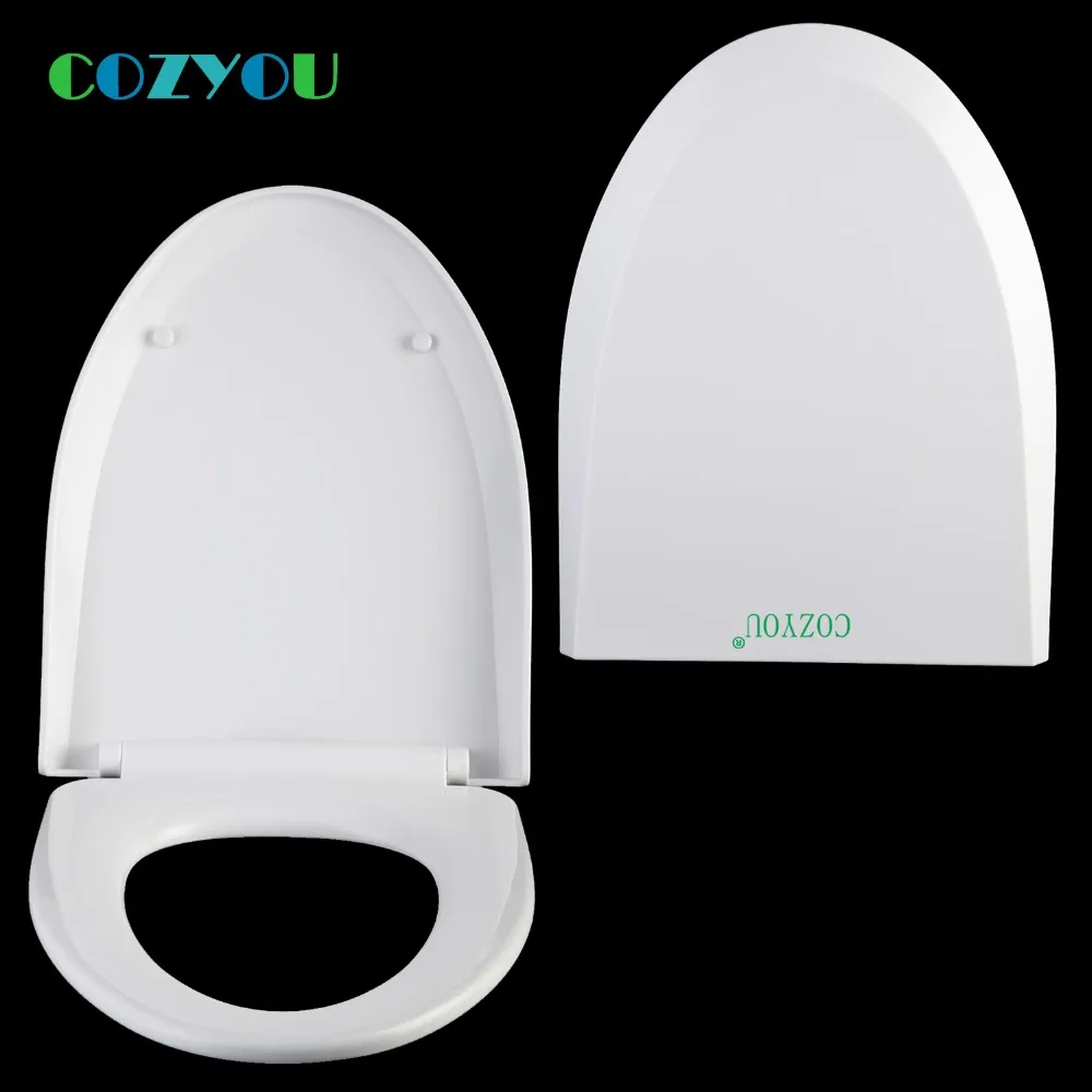 COZYOU сиденье для унитаза PP V Форма мягкое закрытие две кнопки БЫСТРОРАЗЪЕМНАЯ