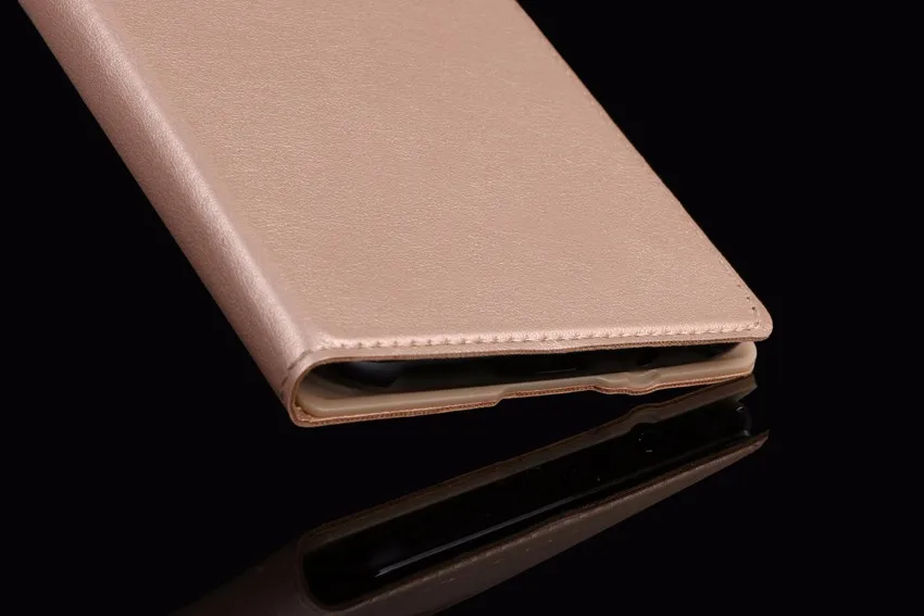 Кожаный чехол с откидной крышкой и окошком для экрана защитный аккумулятора