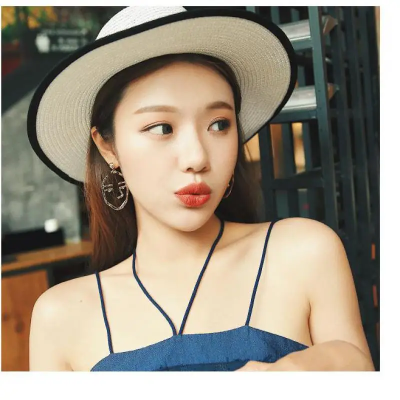 New Exaggerated Earringsfun Face Earrings Abstract Outline Design Hollow For Women Statement Wholesale | Украшения и аксессуары