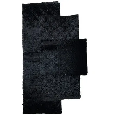 801022S6 New aso oke последние Африки Асо Оке headtie с бисером нигерийских женщин головной убор для свадьбы 3 штук за комплект - Цвет: 801022S6