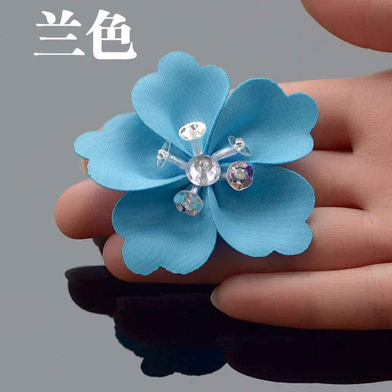 1 шт. ручная работа Ткань 3D Azalea цветок аппликация невесты свадебное платье