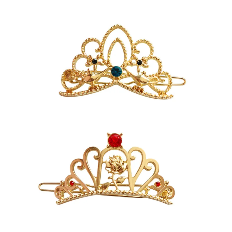 Мода Корона со стразами украшения для волос диадемы Кристалл Princess Crown дети