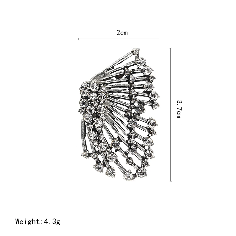 Женские серьги-гвоздики с кристаллами в стиле панк-рок | Украшения и аксессуары
