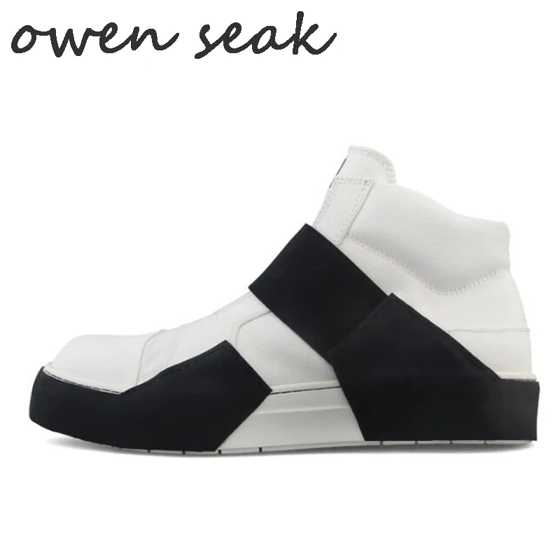 18ss Owen Seak Новое поступление повседневная мужская обувь из холстины высокие