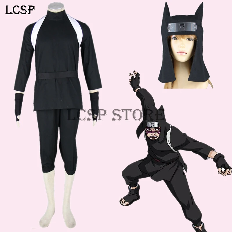 Naruto Канкуро Косплей Костюм японского аниме единый костюм одежда Топ и штаны