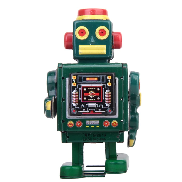 

Kids Toy Retro Wind Up Robot Toy Collectible Gift w/ Key Chrismas Birthday Gift Toy for Child Boys Adults Girl Classic Baby Toys