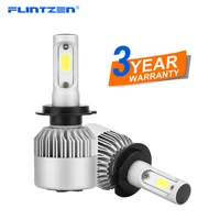 flintzen 2pcs h1 led car headlight bulbs auto led headlamp 8000lm 6000k fog lights h1 h3 h11 h7 led 12v 24v super bright white