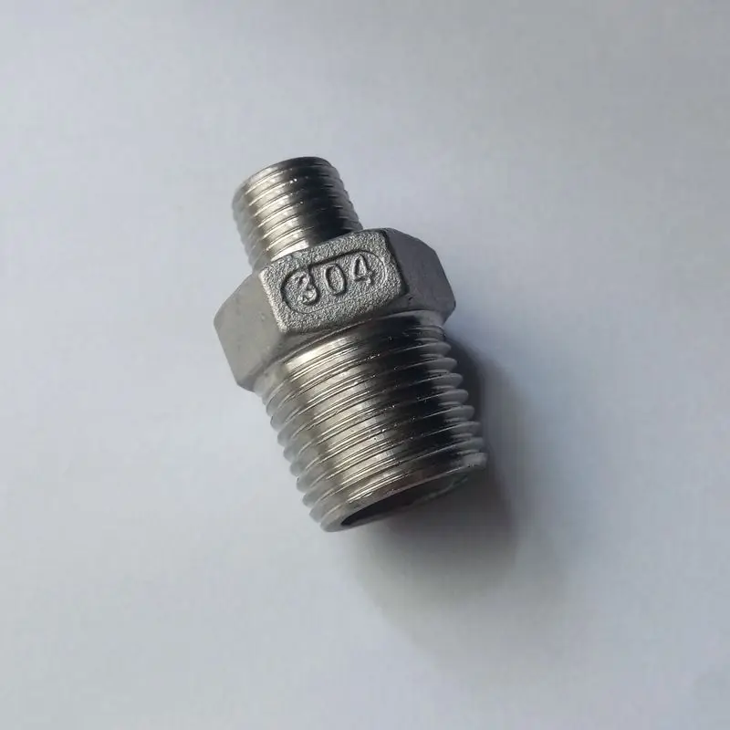 2 шт. 1/2 &quot* 1/4&quot Мужской BSPT нержавеющая сталь 304 литье труб фитинг редукция