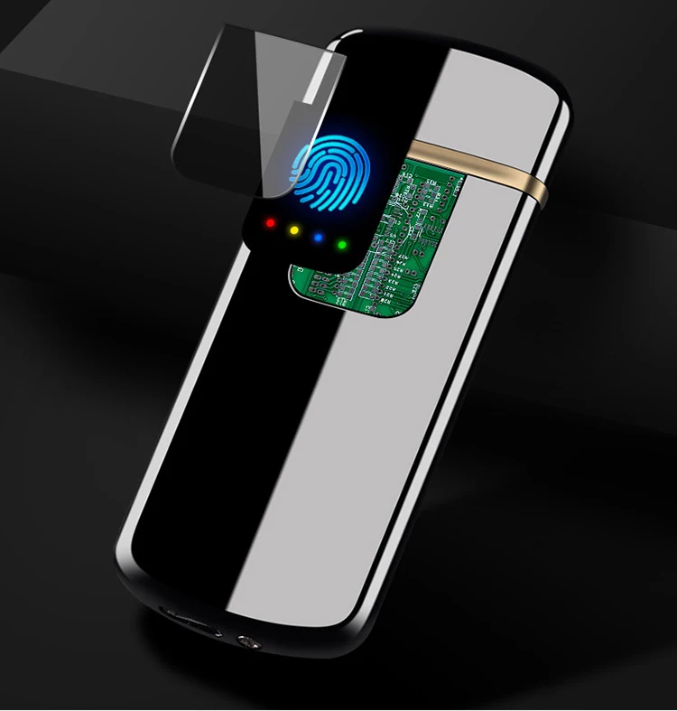 USB плазменная беспламенная ветрозащитная катушка зажигалка с нагревательным