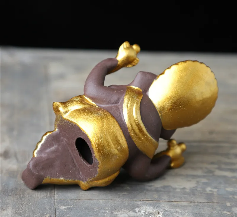 Керамические индийские статуэтки слон Бог Ганеша домашний декор фиолетовые