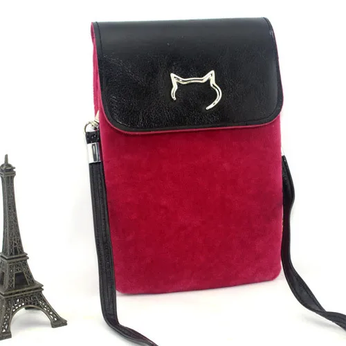 Чехол Кошелек кожаный чехол на плечо для iphone 6 5S Samsung S3 S4 S5 Note2 Note 3 Xiaomi Mi4 Red Rice Note|bag for