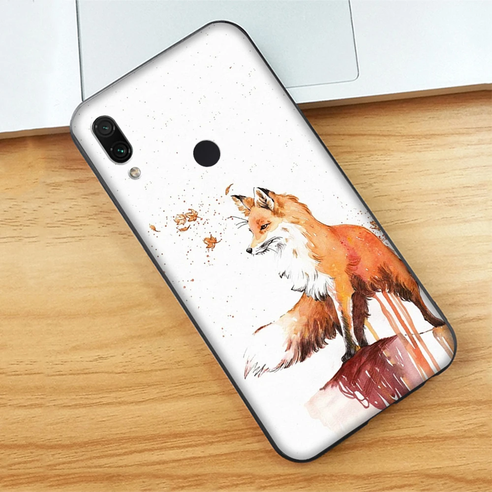 15 Мягкий чехол с милой лисой в осеннем лесу для Xiaomi Redmi Note 7 4 4X6 Pro 5 Plus 5A 6A Go S2 - Цвет: 15