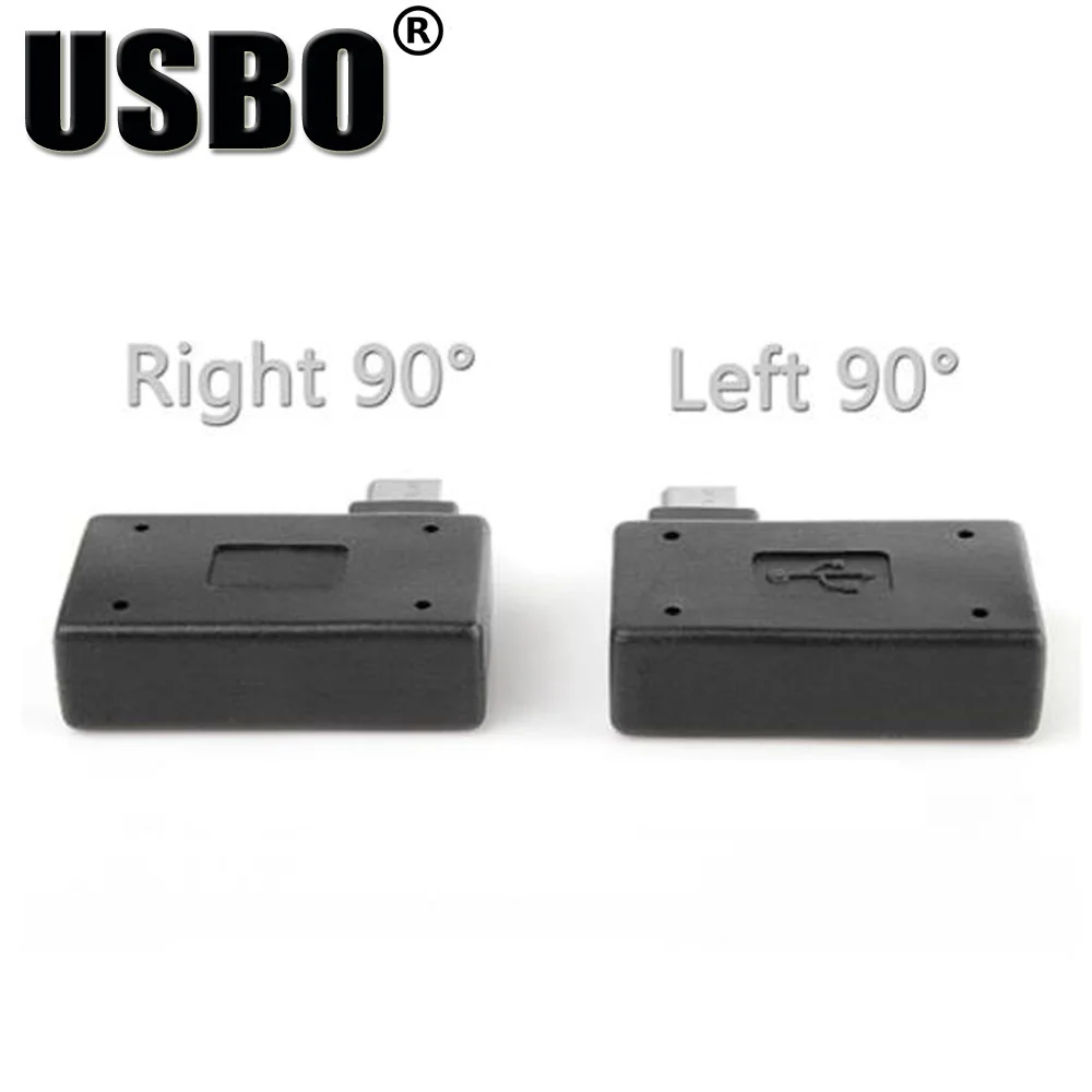 Высокое качество Черный 90 градусов локоть Micro USB внешний u диск мышь OTG адаптер
