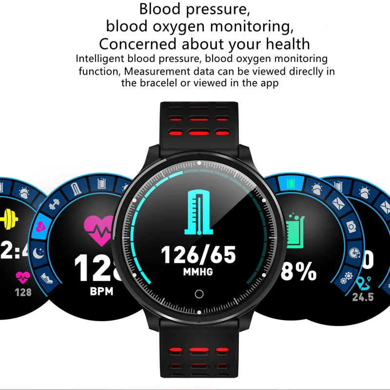 P71 Smart Watch Men's And Women's Heart Rate Blood Pressure Sports Tracker Sleep Fitness IP68 Waterproof Android IOS | Электроника