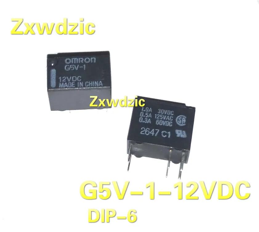 5 шт. G5V-1-12VDC миниатюрное реле сигнала открыть G5V-1 1А/12В 6-контактный новый