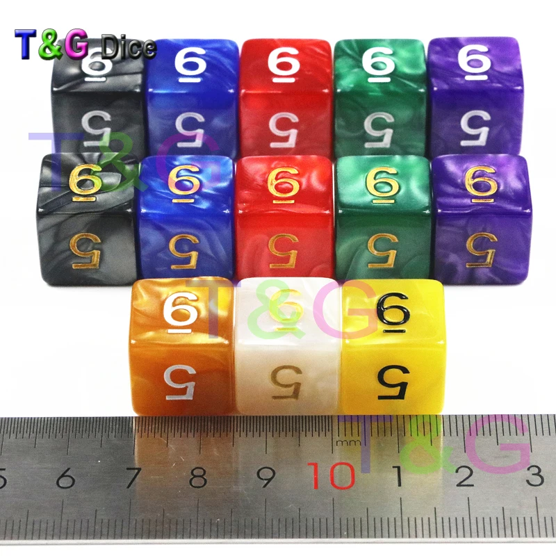 T & G D6 игральные кости для DnD Rpg 6 сторонних игр кубики многоцветные настольные