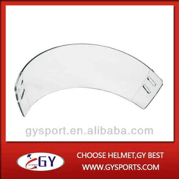 2018 одобренный CE прозрачный хоккейный шлем козырек Сделано с ПК Горячая