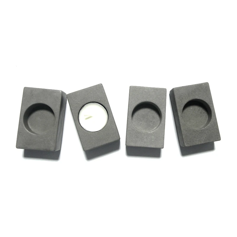 Простой дизайн бетонного подсвечника ремесла квадратная цементная мебель для