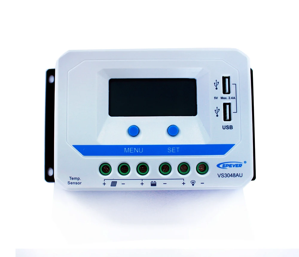 EPSolar vs3048au 30A 12 В 24 36 48 EP epever Новый VIEWSTAR Контроллер заряда ЖК дисплей дисплей|charge