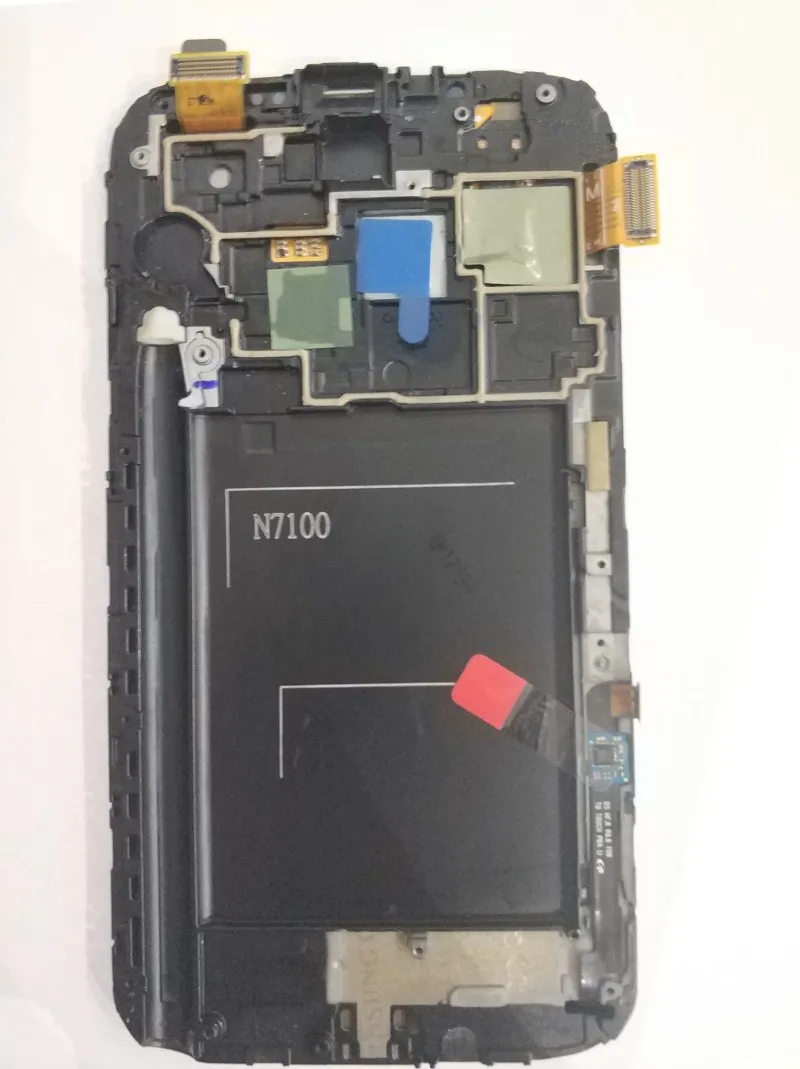 Для samsung Note 2 N7100 N7105 T889 i317 i605 L900 ЖК-дисплей сенсорный экран дигитайзер с рамкой в сборе Замена протестирован
