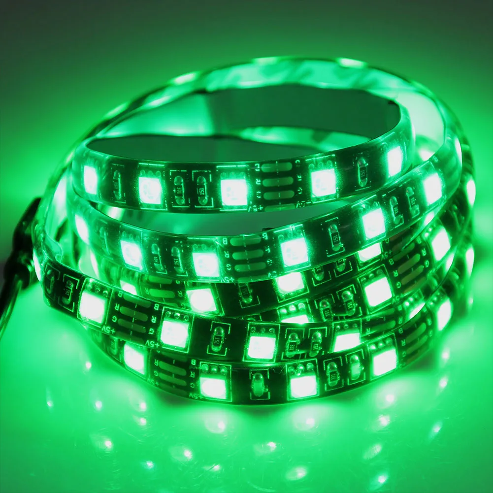 Светодиодная лента USB SMD5050 RGB DC5V гибкая светодиодная s IP65 50 см 1 м 2 с 24 клавишами