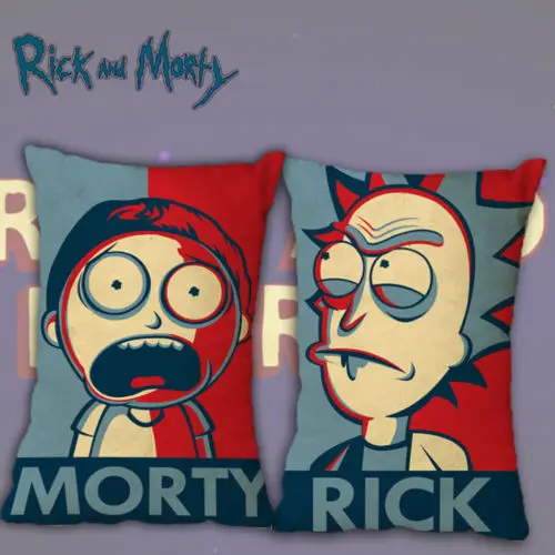 16x24&quot Anime Rick and Mori Pickle Waist Cushion Pillow Case Cover Home Decor Costume Hot |