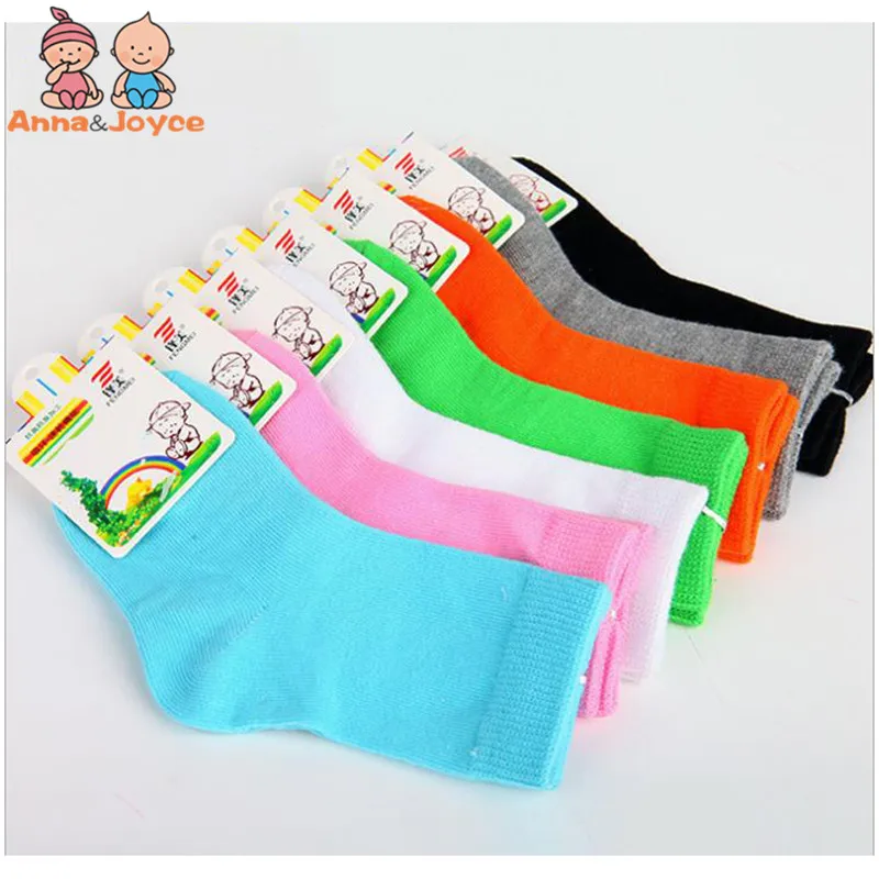 Носки хлопковые карамельных цветов для мальчиков и девочек носки 1 9 лет tws0033 10 шт.