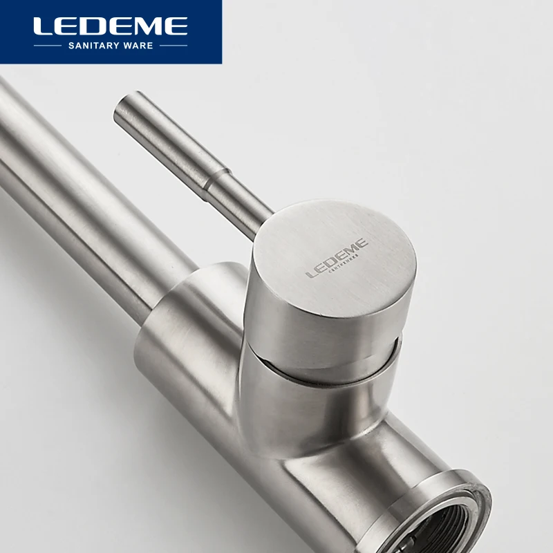 LEDEME Смеситель для кухни сталь SUS304 Цвет: нерж. L4998 3| |