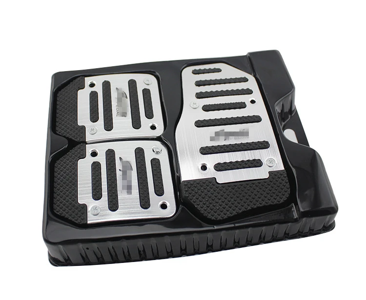 3 Pieces Set Universal Aluminum Alloy Automatic Car Foot Pedal Brake Throttle Kit Anti-slip | Автомобили и мотоциклы