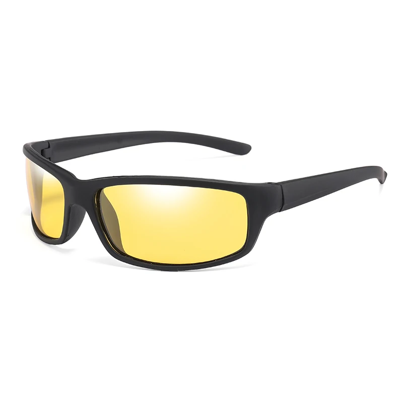 black yellow Longkeader, овальные поляризованные солнцезащитные очки, мужские, зеркальные линзы, спортивные, солнцезащитные очки для вождения, женские, фирменный дизайн, очки Gafas de sol, UV400 - Цвет линз: black yellow