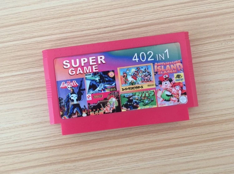 

402 in 1 8 bit 60 pins Game Card