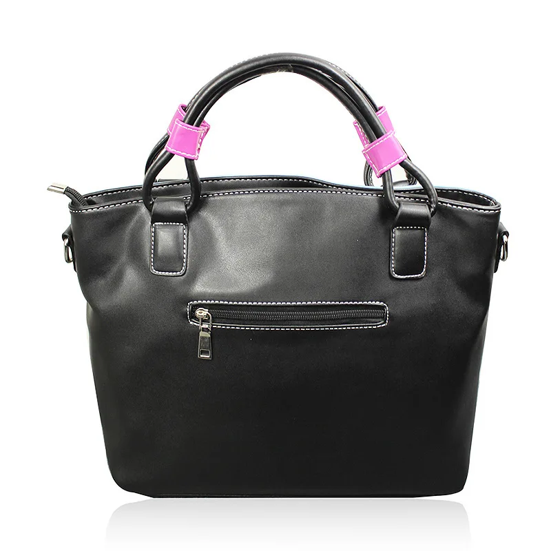 black Для женщин сумки тотализатор мешок основной borse di marca bolsa feminina курьерские Сумки из натуральной кожи Для женщин дизайнерские сумки через плечо сумки с надписью Russia - Цвет: black