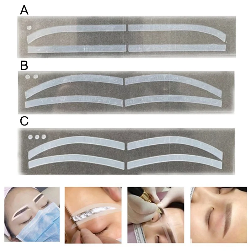 

6 пар одноразовых бровей Тату формирующий вспомогательный стикер DIY Красота глаз бровей шаблоны уход бровей Трафарет инструменты для макияжа