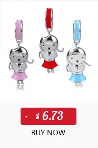 StrollGirl Apple Charms collection Beads 925 silver with enamel&CZ Fit original Pandora Charm Bracelets diy Jewelry Making Gifts