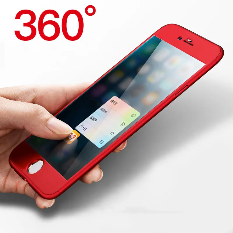 Чехлы с полным покрытием на 360 градусов для телефонов iPhone 6 S 7 8 Plus X XR Xs Max