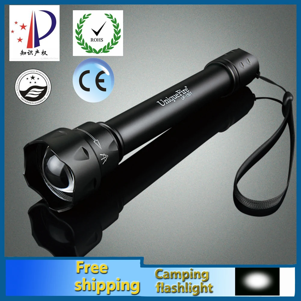 

UniqueFire Mini LED Flashlight UF-1501 XM-L2 Zoomable 5 Modes Waterproof Torche Light 1200 Lumen 38mm Convex Lens Free Shipping