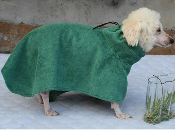 Super Absorbent Quick Drying Microfiber towel Dog Bath Robe |