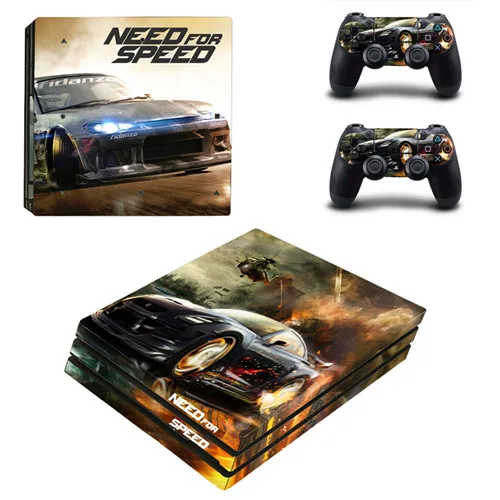 Need for speed PS4 Pro наклейка для sony playstation 4 консоль и 2 контроллера PS4 Pro наклейка s Наклейка виниловая - Цвет: YSP4P-1673